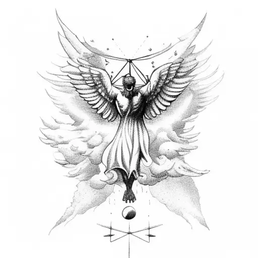icarus falling from sky  tattoo design idea