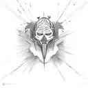 icarus falling from sky  tattoo design idea