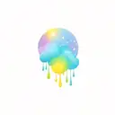 sun shining with rain drops tattoo design idea