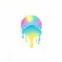 sun shining with rain drops tattoo design idea