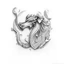 irish welsh half sleeve  tattoo design idea