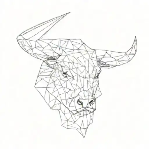 a bull's head tattoo design idea