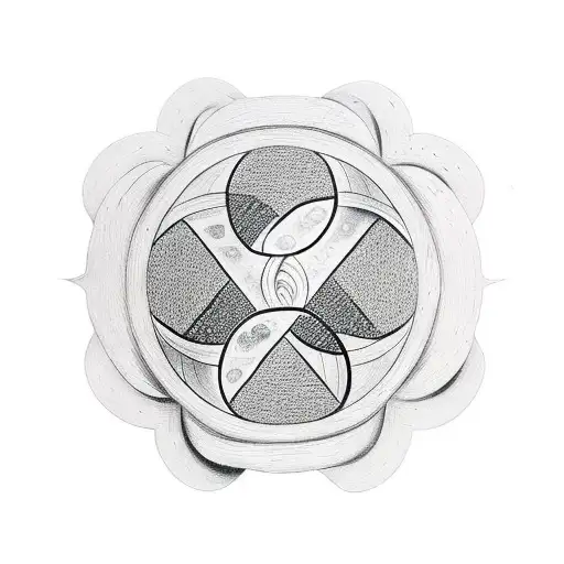 Yin Yang and Star of David tattoo design idea