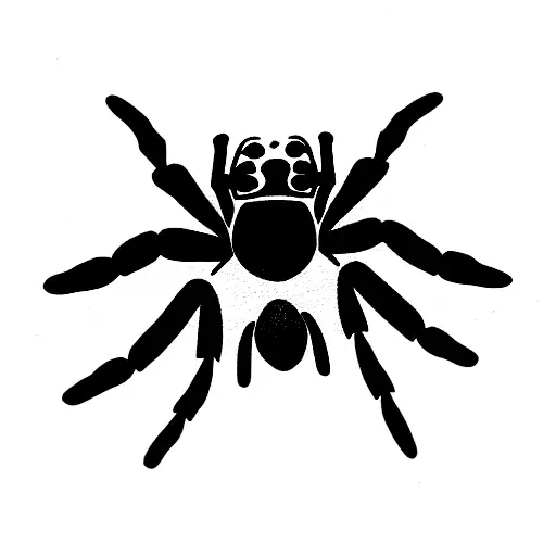 jumping spider tattoo design idea