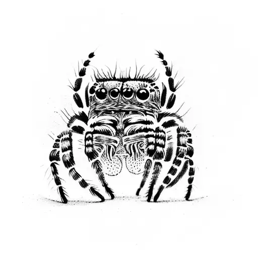 Jumping Spider Drawing Tattoo PNG Clipart Animal Art Arthropod Can  Stock Photo Claw Free PNG Download