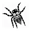 jumping spider tattoo design idea