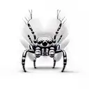 jumping spider tattoo design idea
