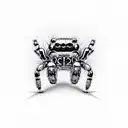 jumping spider tattoo design idea