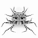 jumping spider tattoo design idea