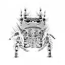 jumping spider tattoo design idea