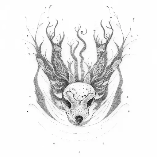 Mental health and reborn tattoo design idea