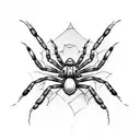 spider widow tattoo design idea