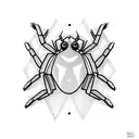 spider widow tattoo design idea