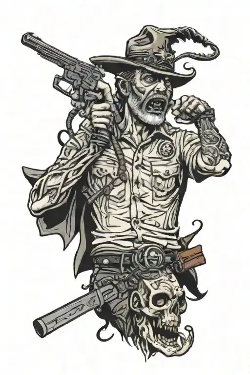 the walking dead  tattoo design idea