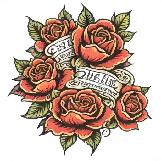 20th wedding anniversary  tattoo design idea