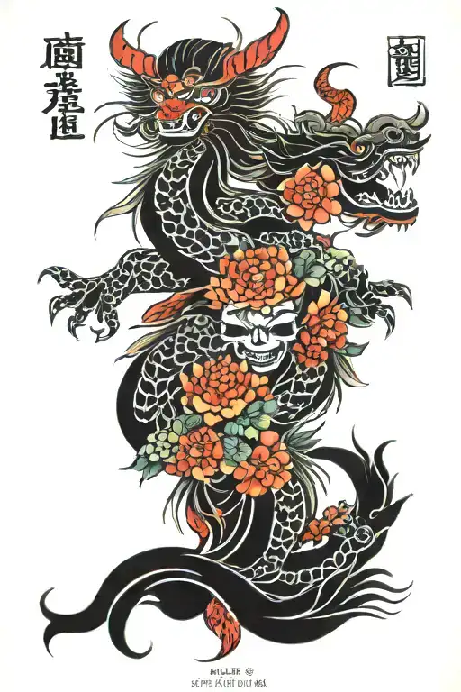 Korean tattoo design idea