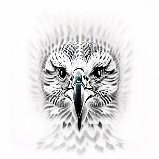 falcon and the name shahin tattoo design idea