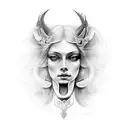 lady godiva tattoo design idea