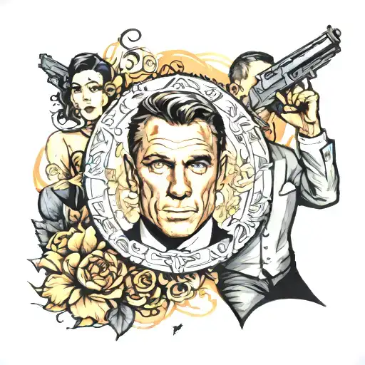 James Bond tattoo design idea