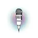 rap microphone tattoo design idea