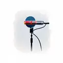 rap microphone tattoo design idea