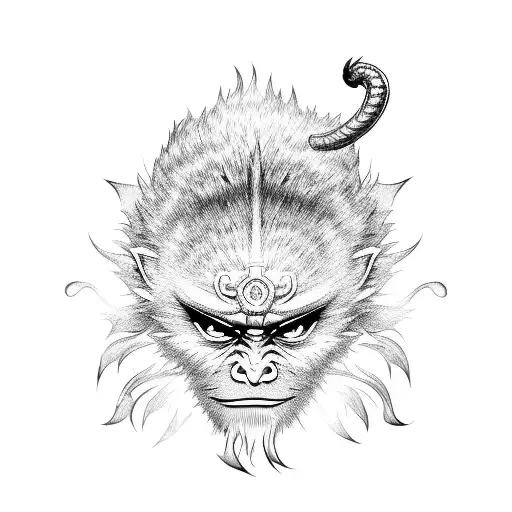sun wukong tattoo design idea