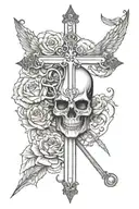 holy death tattoo design idea