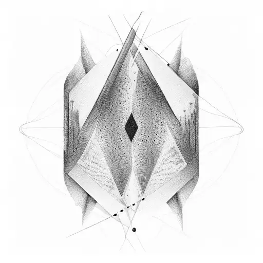 A psychedelic abstract representation of sound waves merging with a horse tattoo design idea