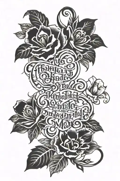 Fearfully and Wonderfully Made  tattoo design idea