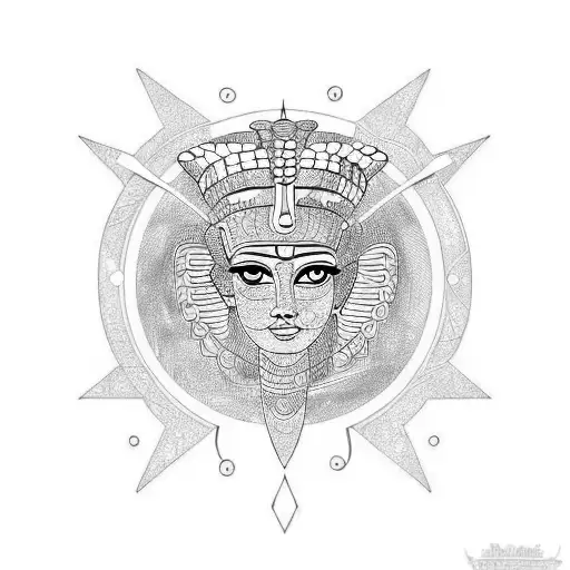 cleopatra tattoo design idea