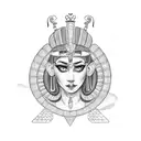 cleopatra tattoo design idea