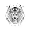 cleopatra tattoo design idea