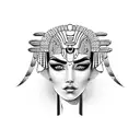 cleopatra tattoo design idea