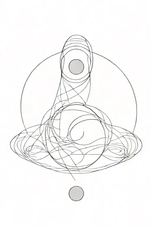 yin and yang symbol made tattoo design idea