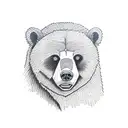 Angry bear tattoo design idea