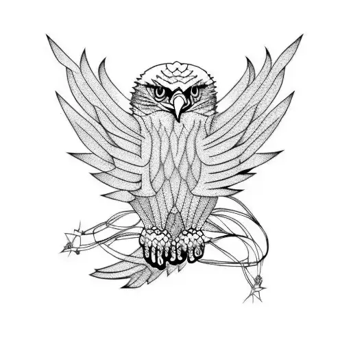 wedgetail eagle tattoo design idea