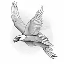 wedgetail eagle tattoo design idea