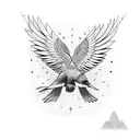 wedgetail eagle tattoo design idea