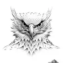 wedgetail eagle tattoo design idea