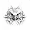 wedgetail eagle tattoo design idea