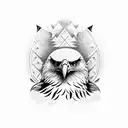 wedgetail eagle tattoo design idea