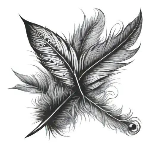 I love Paul feather  tattoo design idea
