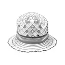 Luffy from one piece wearing his straw hat in the style of one piece anime  tattoo design idea