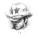 Arthur Morgan's hat from red dead redemption with the quote "Vengeance Is An Idiot’s Game" tattoo design idea