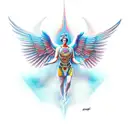 archangel raphael  tattoo design idea