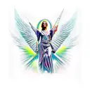 archangel raphael  tattoo design idea