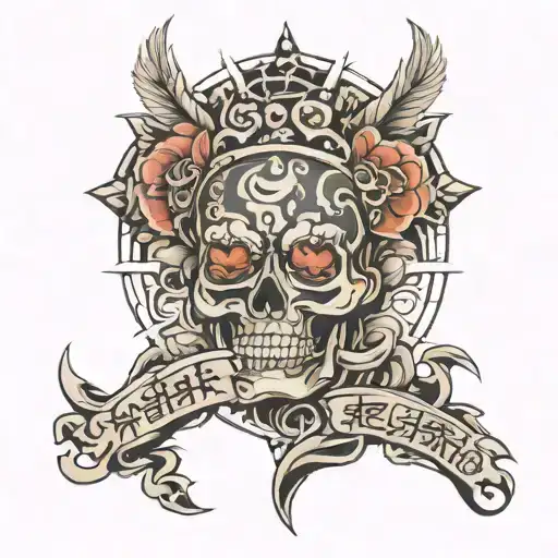 word NankuruNaiSa tattoo design idea