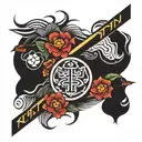 word NankuruNaiSa tattoo design idea