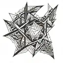 fall lucifer falling tattoo design idea