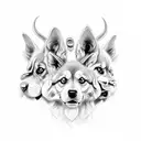 cerberus tattoo design idea